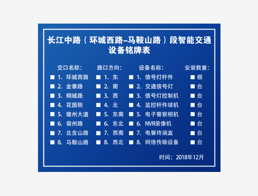 智能交通設備銘牌不干膠貼紙